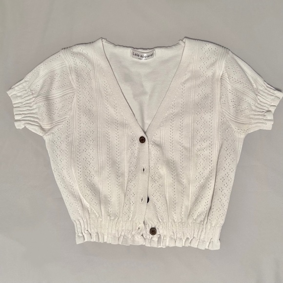 Puff sleeve knit top - Picture 2 of 4